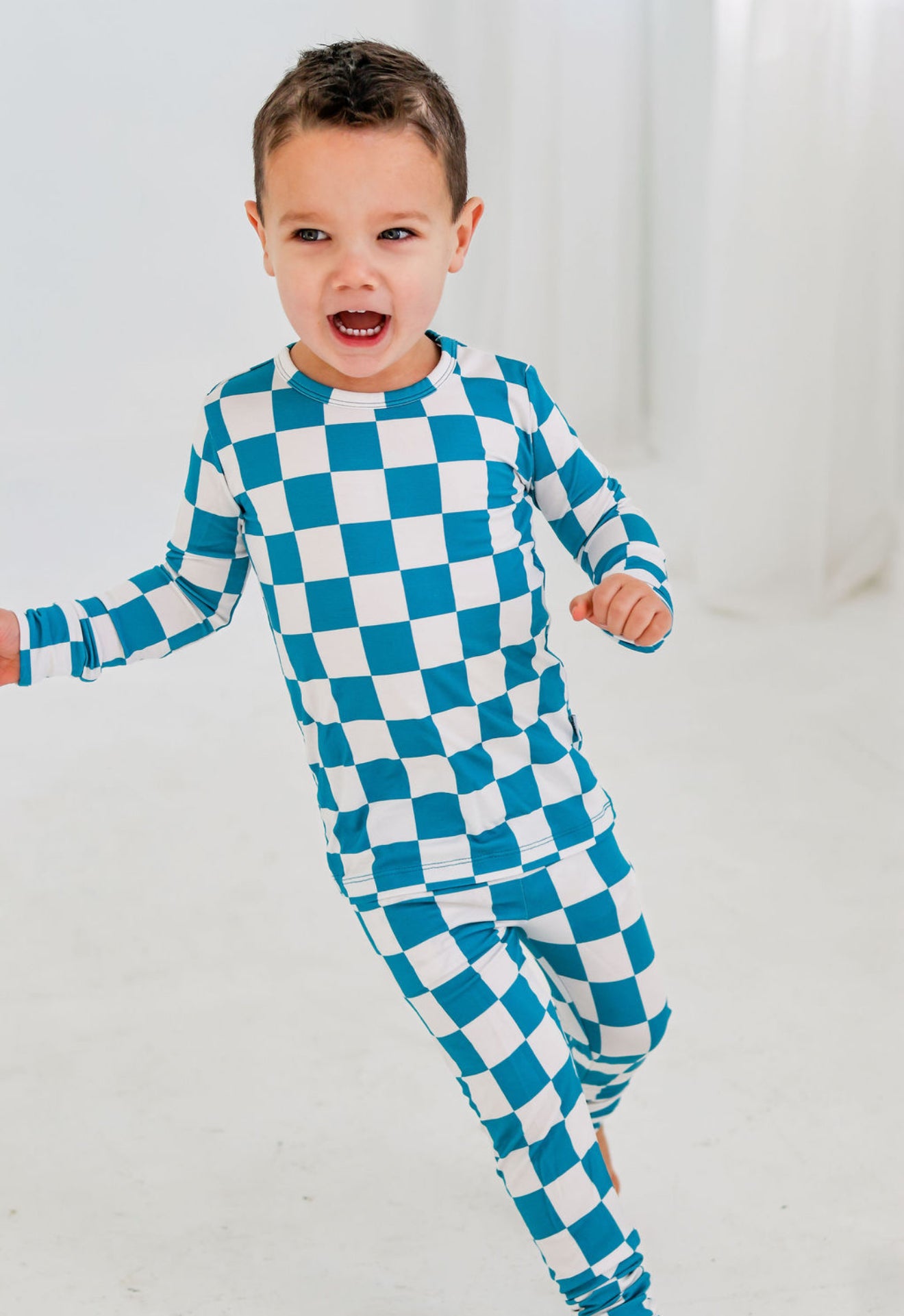 Blue Checks Set