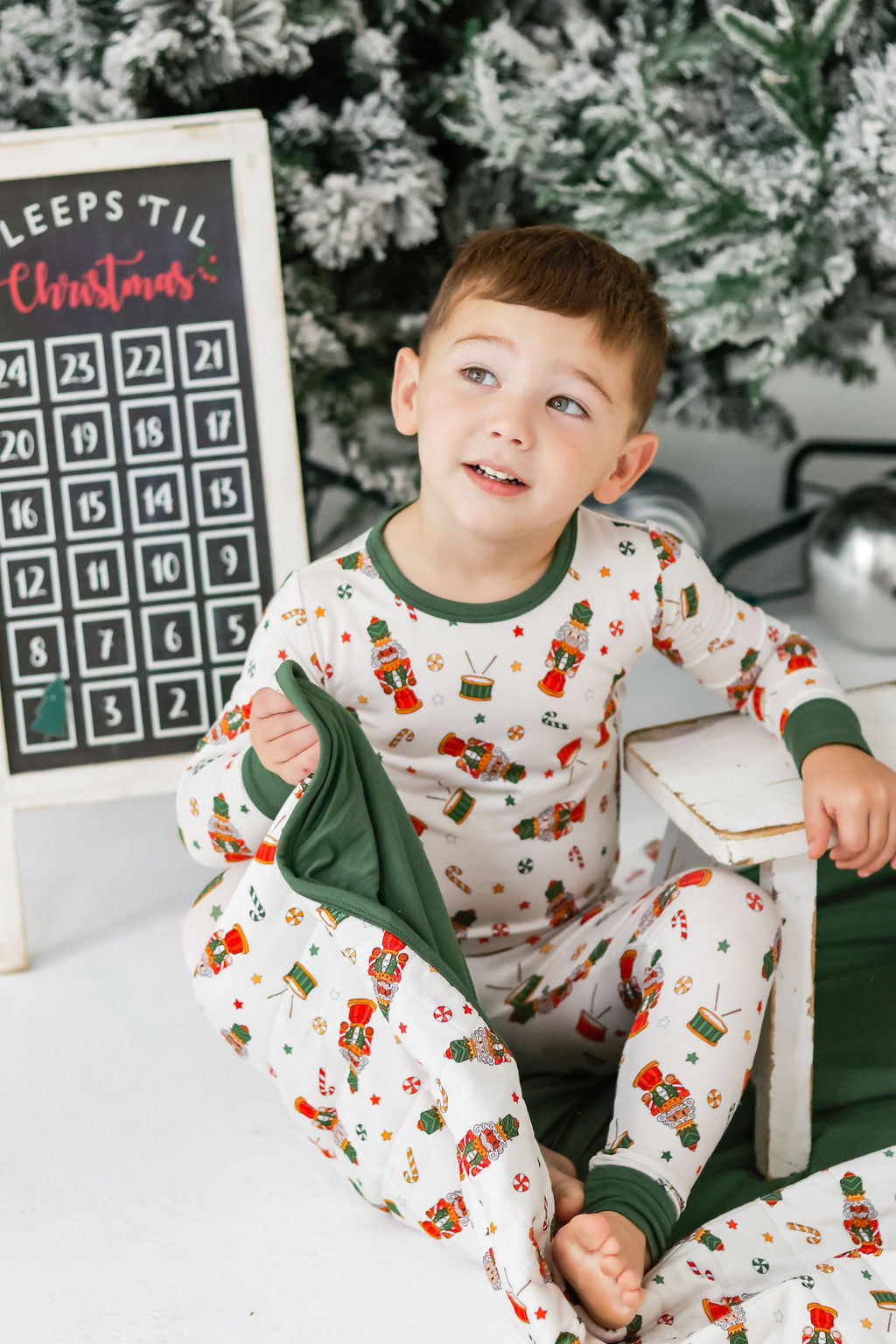 GREEN NUTCRACKER TODDLER BLANKET