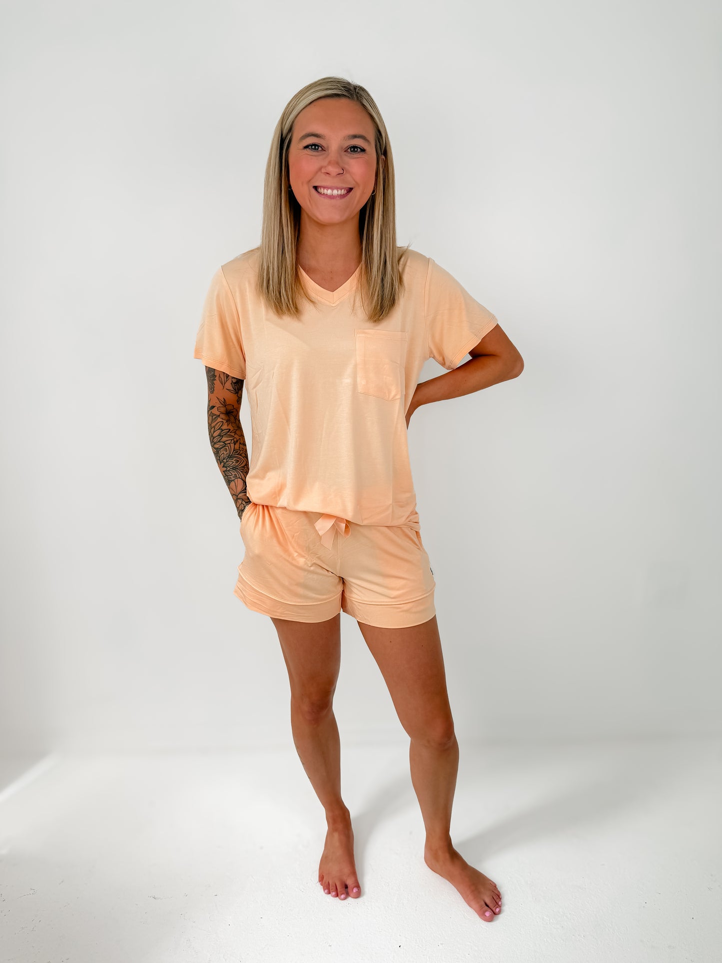 Peach Luxe Shorts