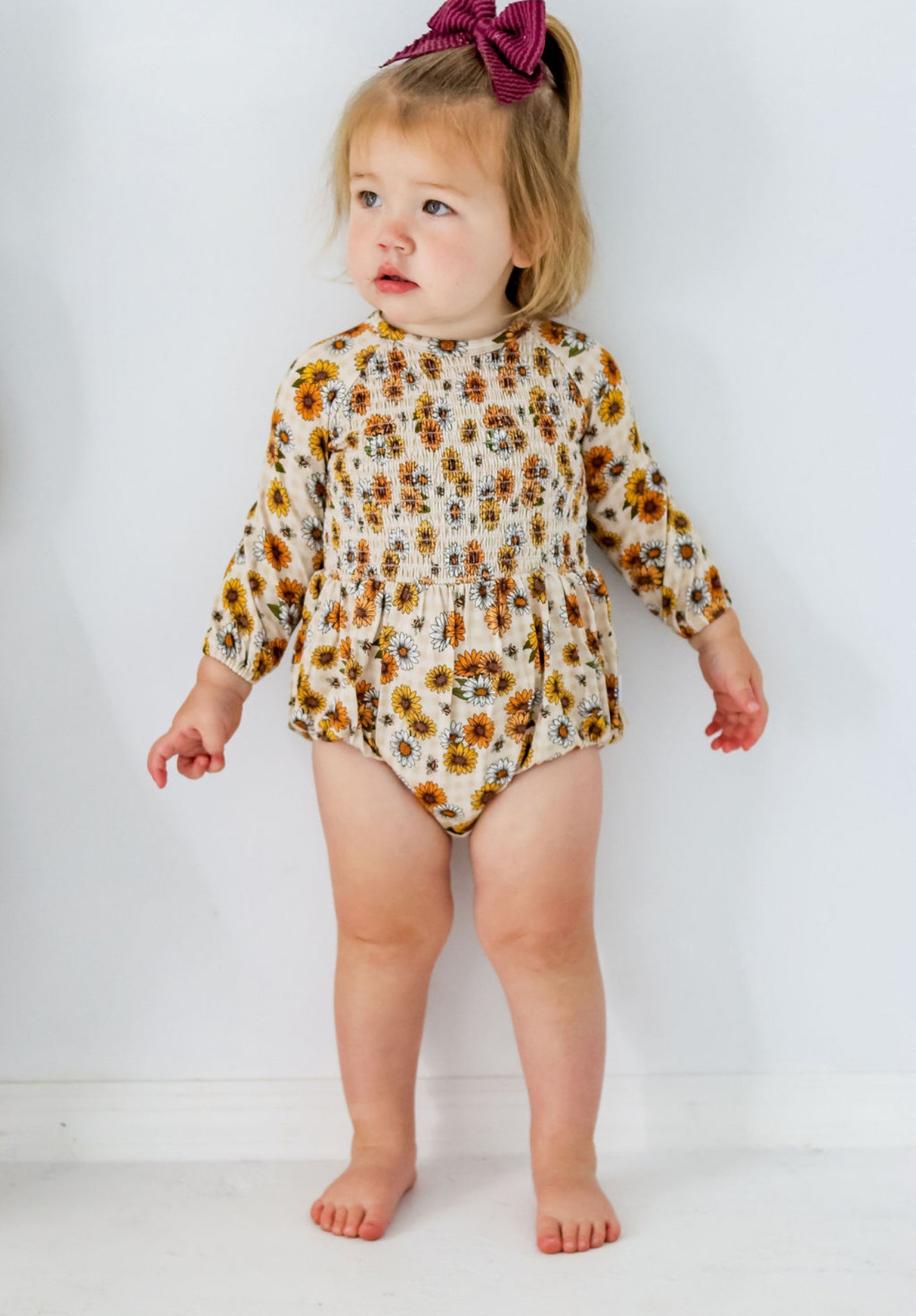 THE MISTY SMOCKED BUBBLE ROMPER