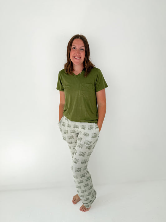 American Flags Luxe Pants