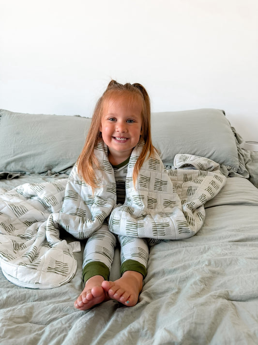 American Flags + Stars Toddler Blanket