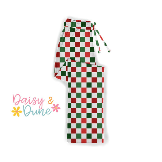Christmas Checks LUXE pants