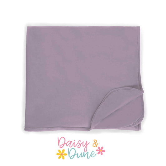 Lavender Plush Sided Adult Blanket