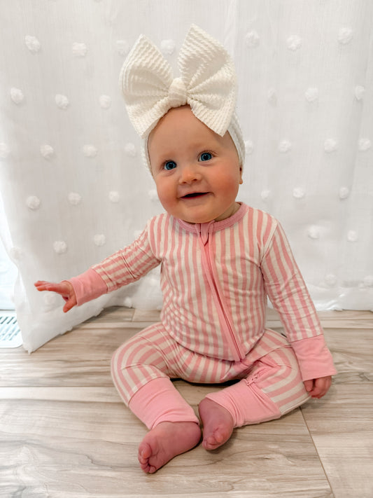 Pink Stripe Zippy