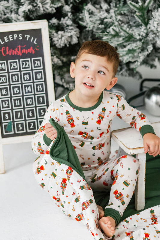 GREEN NUTCRACKER TODDLER BLANKET