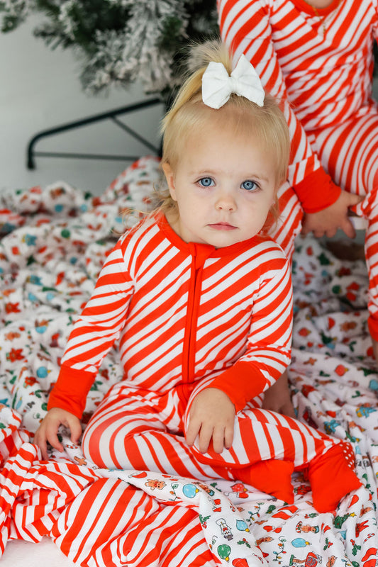 Christmas Medley X Candy Cane Toddler Blanket