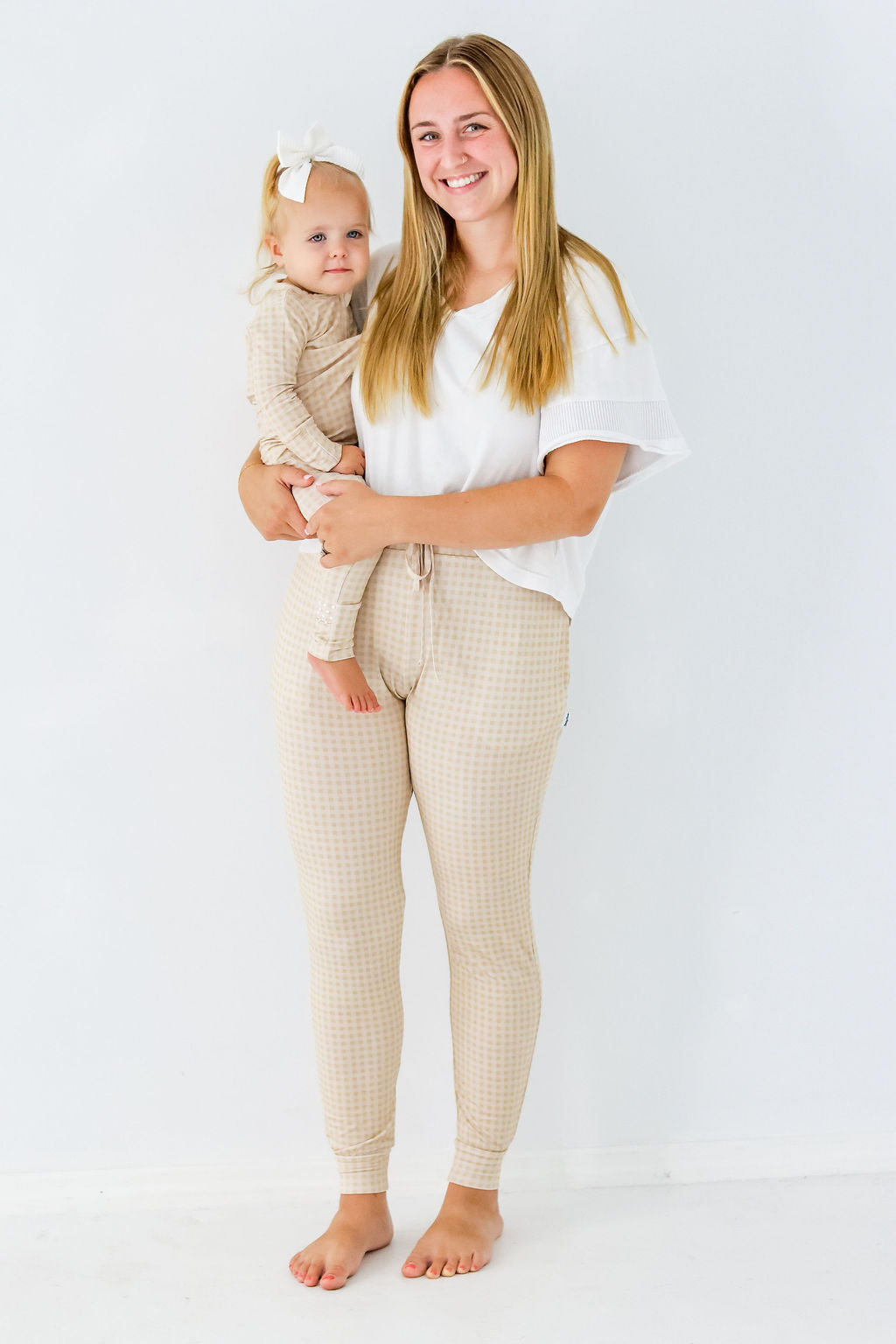 PERFECT FALL GINGHAM JOGGERS