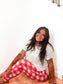 Picnic Plaid Mama Joggers