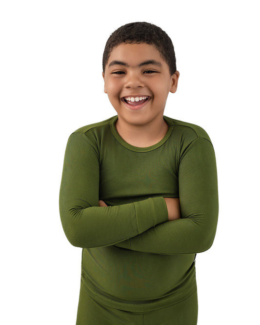 Green Ribbed Set