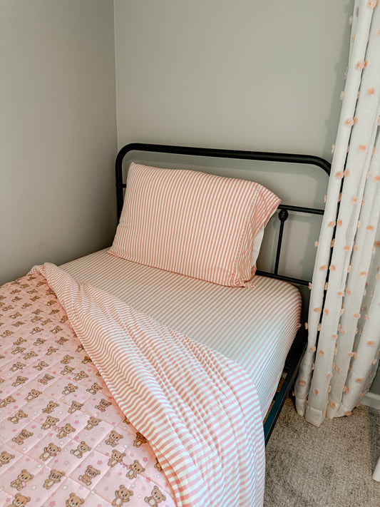Pink Stripe Twin/Full Sheet