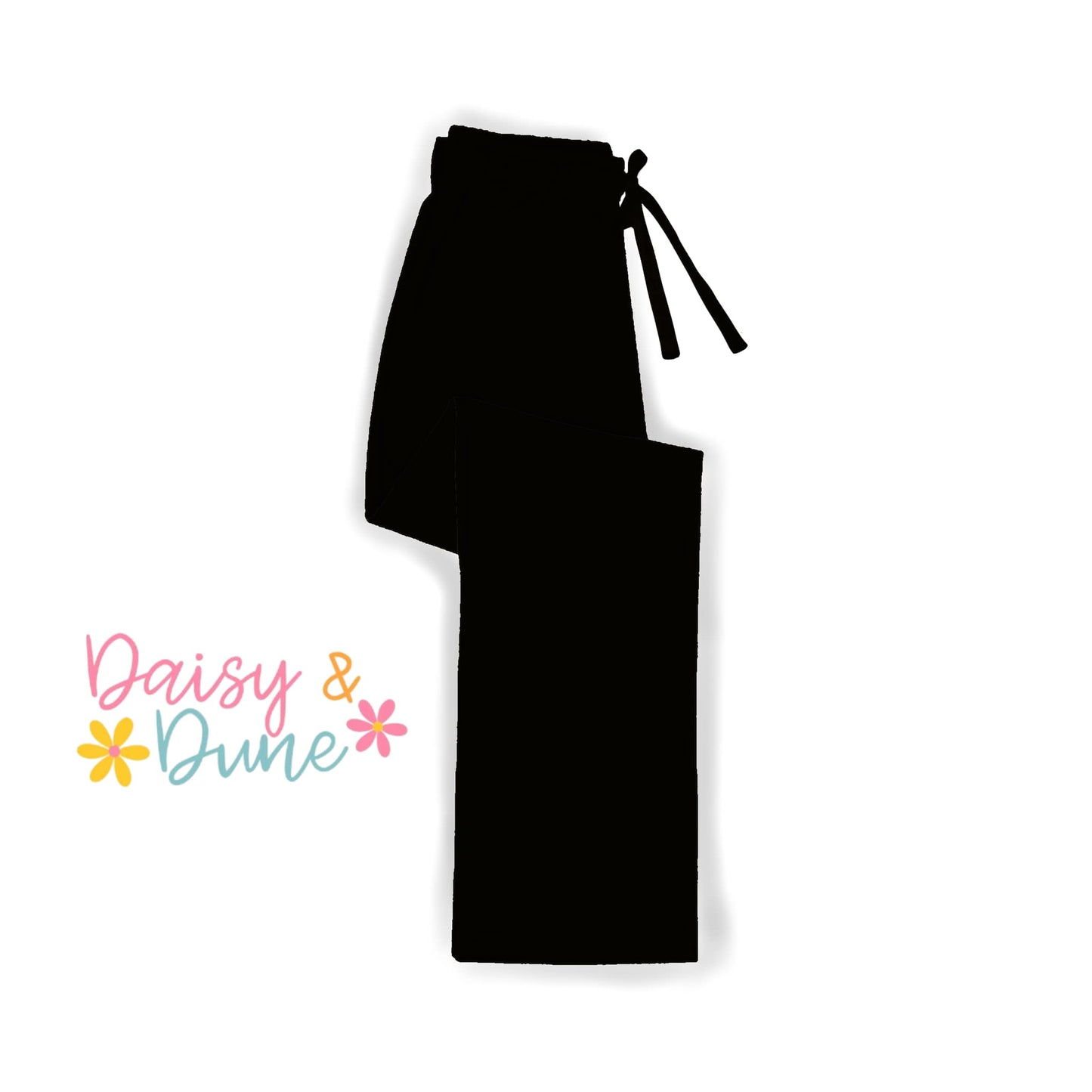 Solid Black Men's Pants
