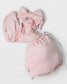 Baby Pink Swaddle + Bow Set