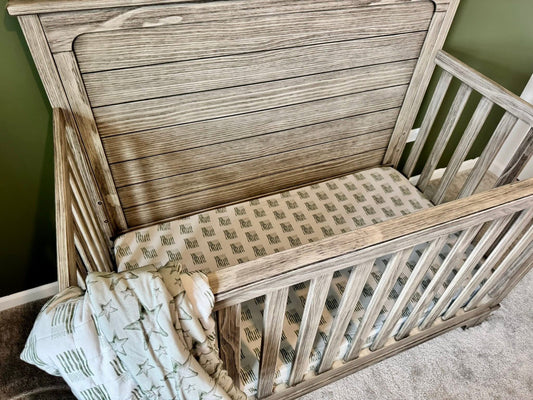 American Flags Crib Sheet