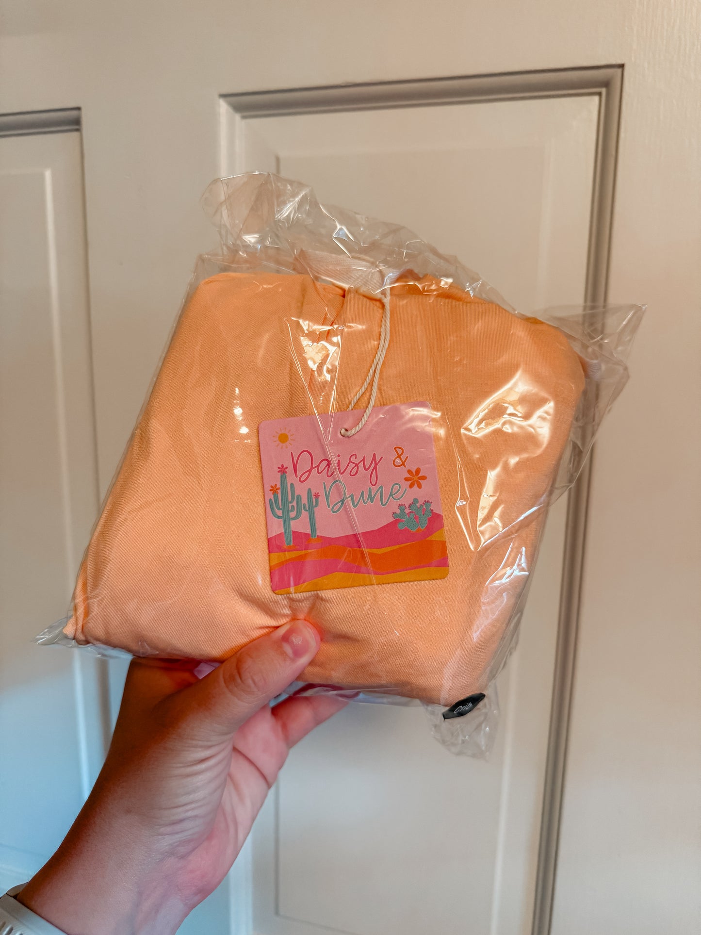 Peach Crib Sheet