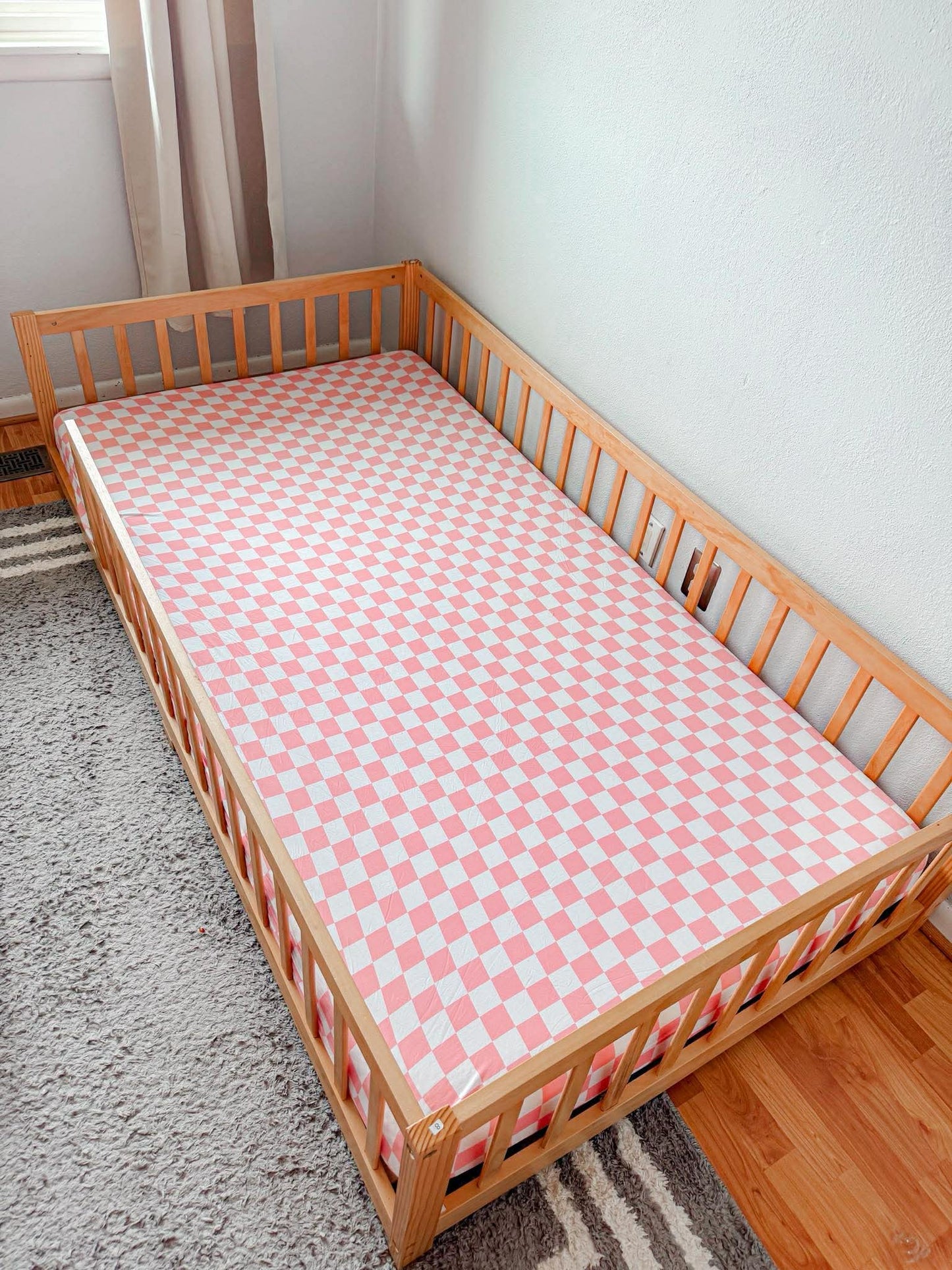 Pink Check Twin/Full Sheet
