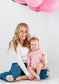 Pink Checks Bubble Romper