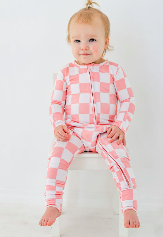 Pink Checks Zippy
