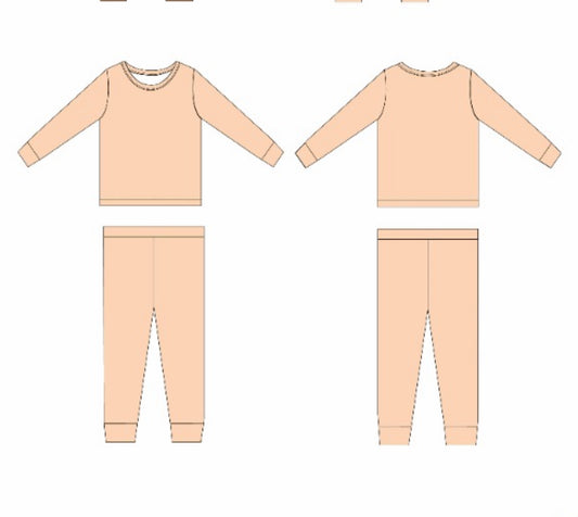 Nude (ribbed) set