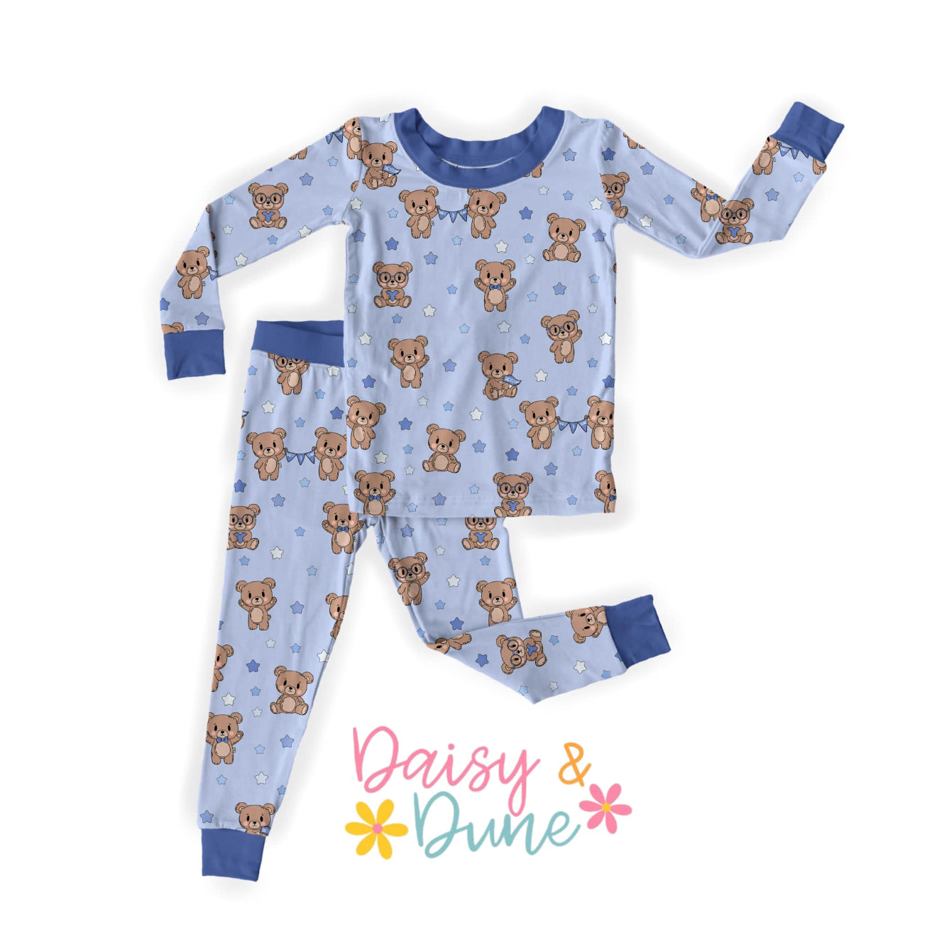 Blue Teddy Bear Set
