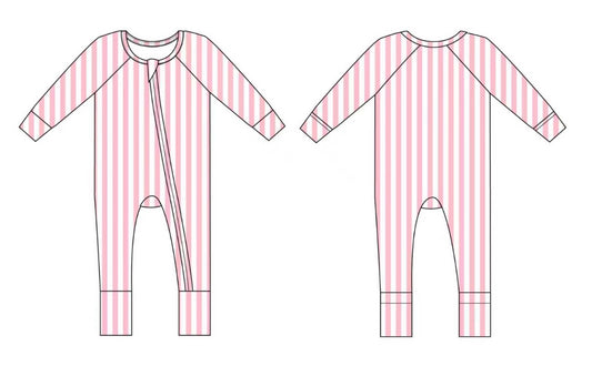 Pink Stripe Zippy