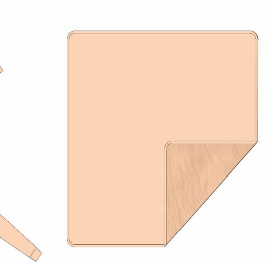Nude Plush Sided ADULT Blanket