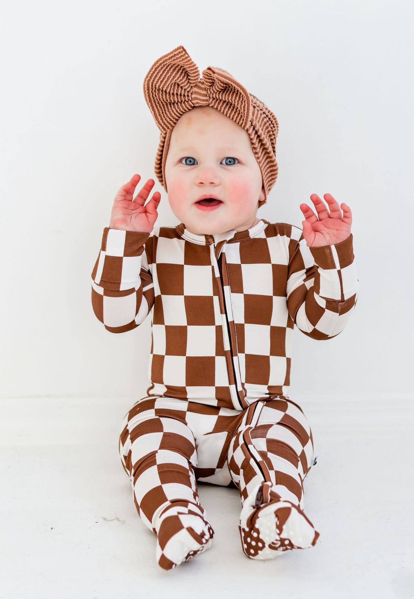 Brown Check Zippy
