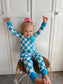 Blue Checks Jogger Set