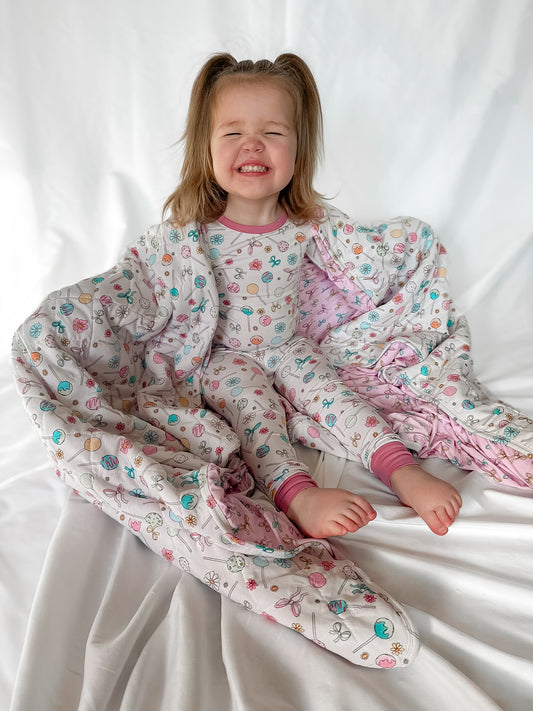 Cake Pops X Bows Toddler Blanket