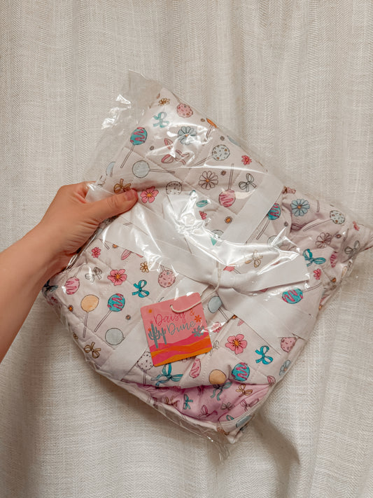 Cake Pop X Bows Mini Blankie