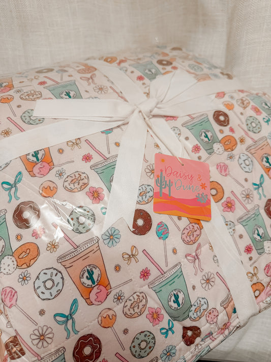 Cafe Cutie X Bows Adult Blanket